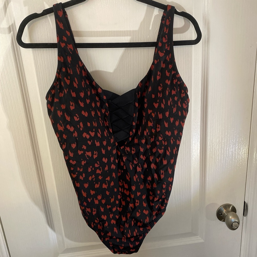 Apt. 9 Black and Red One Piece